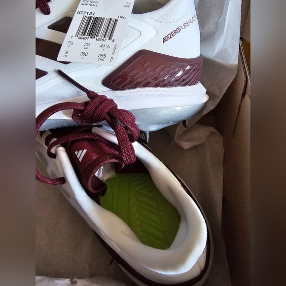 Adidas adizero PureHustle 3 Elite "Ftwr SOFTBALL SHOES WOMEN'S - Picture 7 of 14